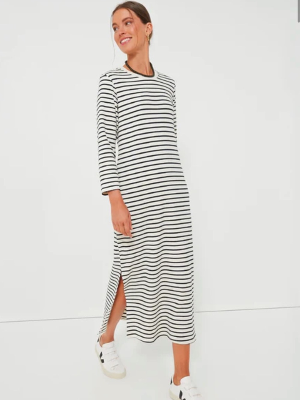 Pomander Place - Navy Stripe Gio Maxi Dress NWT